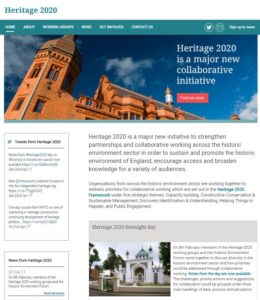 heritage 2020 website