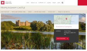 English Heritage Framlingham Castle website
