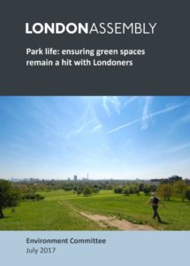 London Assembly Green Spaces Report 2017 cover