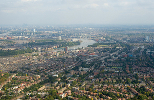 London suburbs panorama